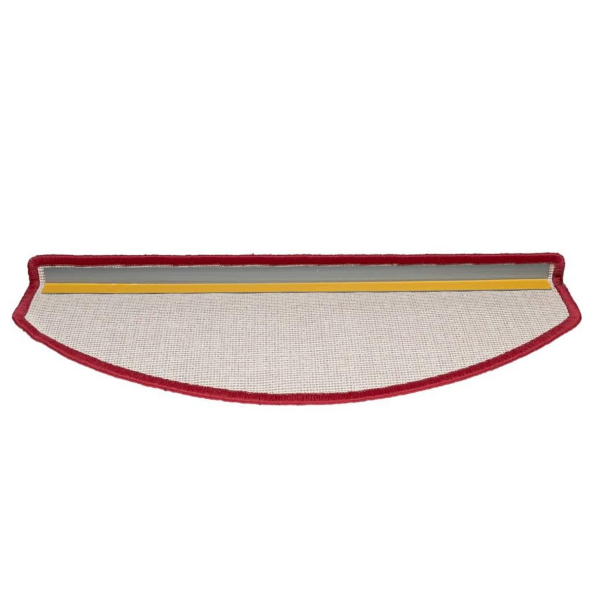 VIDAXL Tapis d'escalier 15 pcs Rouge bordeaux 65 x 24 x 4 cm