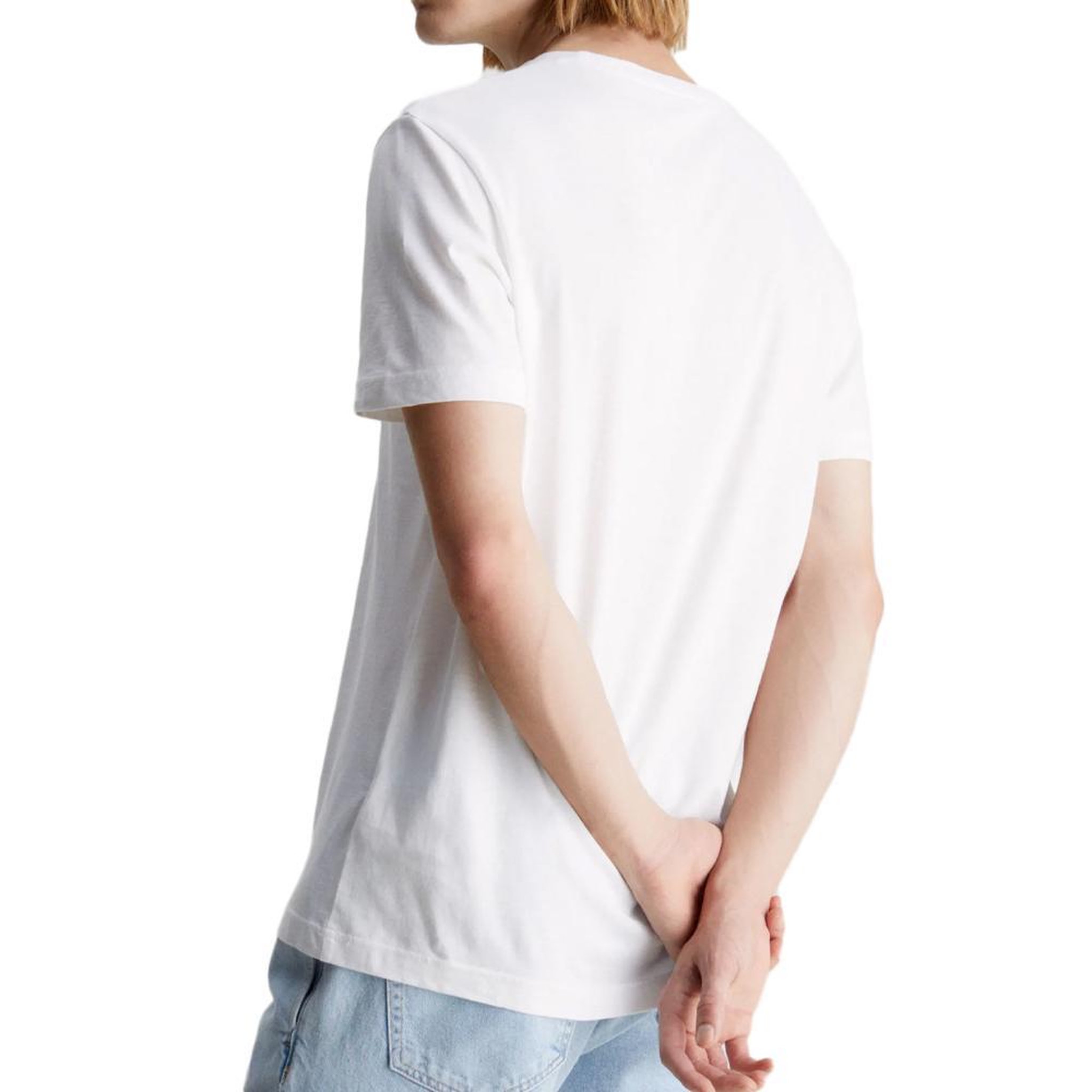 Voir la diapositive 2 : CALVIN KLEIN JEANS T-shirt Blanc Homme Calvin Klein Jeans Meta Monogram