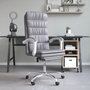 Voir la diapositive 1 : VIDAXL Fauteuil inclinable de bureau Gris Similicuir