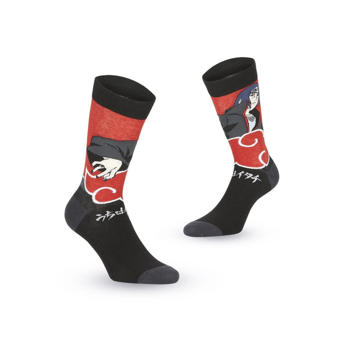 FREEGUN Lot de 4 paires de chaussettes Naruto Shippuden Garçon