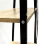 Voir la diapositive 6 : The Home Deco Factory Etagère en mélamine et métal - L.60 x H.148 cm - Noir