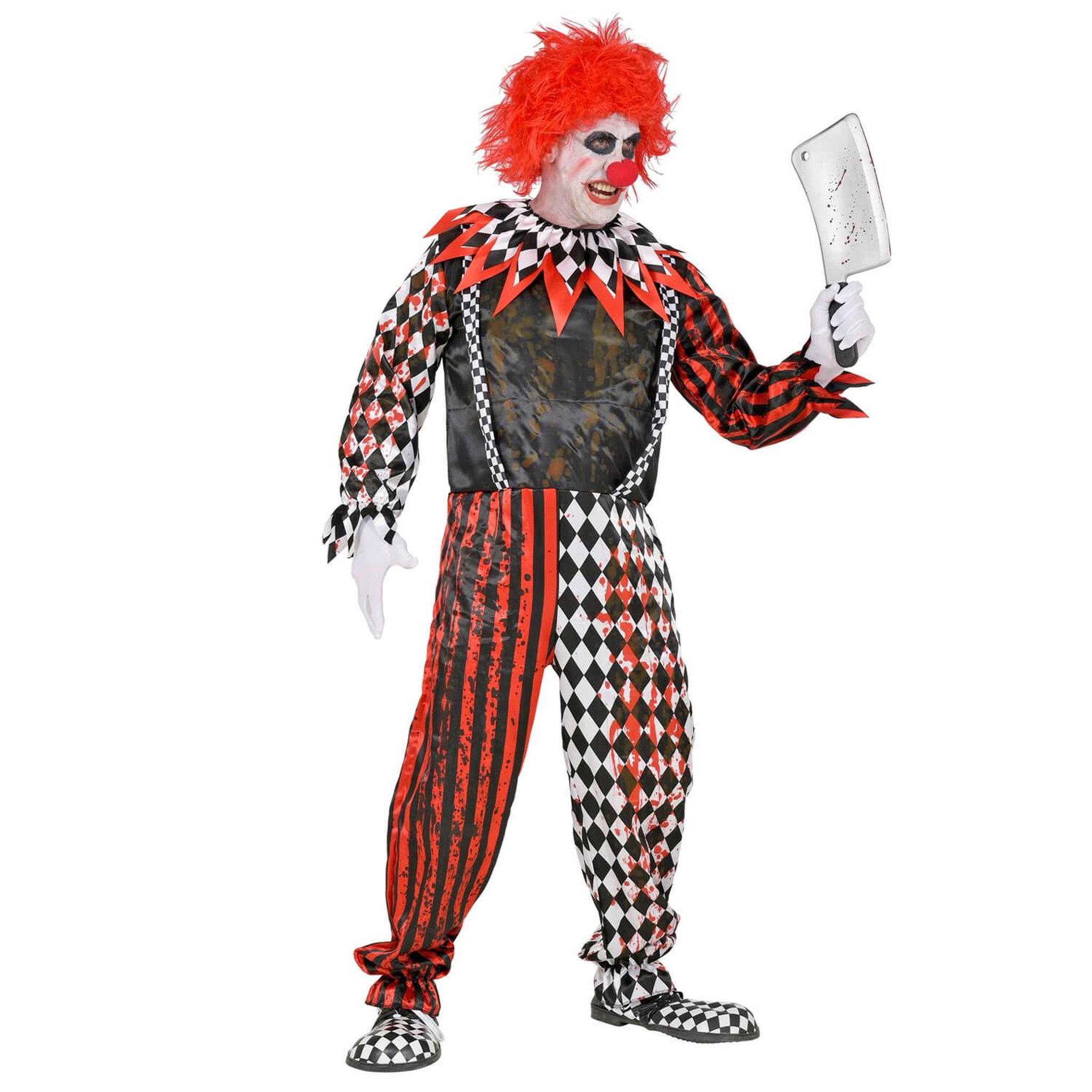 Voir la diapositive 3 : WIDMANN Déguisement clown de l'horreur - Adulte - M