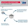 Voir la diapositive 3 : ELO Ensemble de 3 Poêles de cuisson 20, 24 et 28 cm et 1 faitout 12 cm Elo Prima Brillant