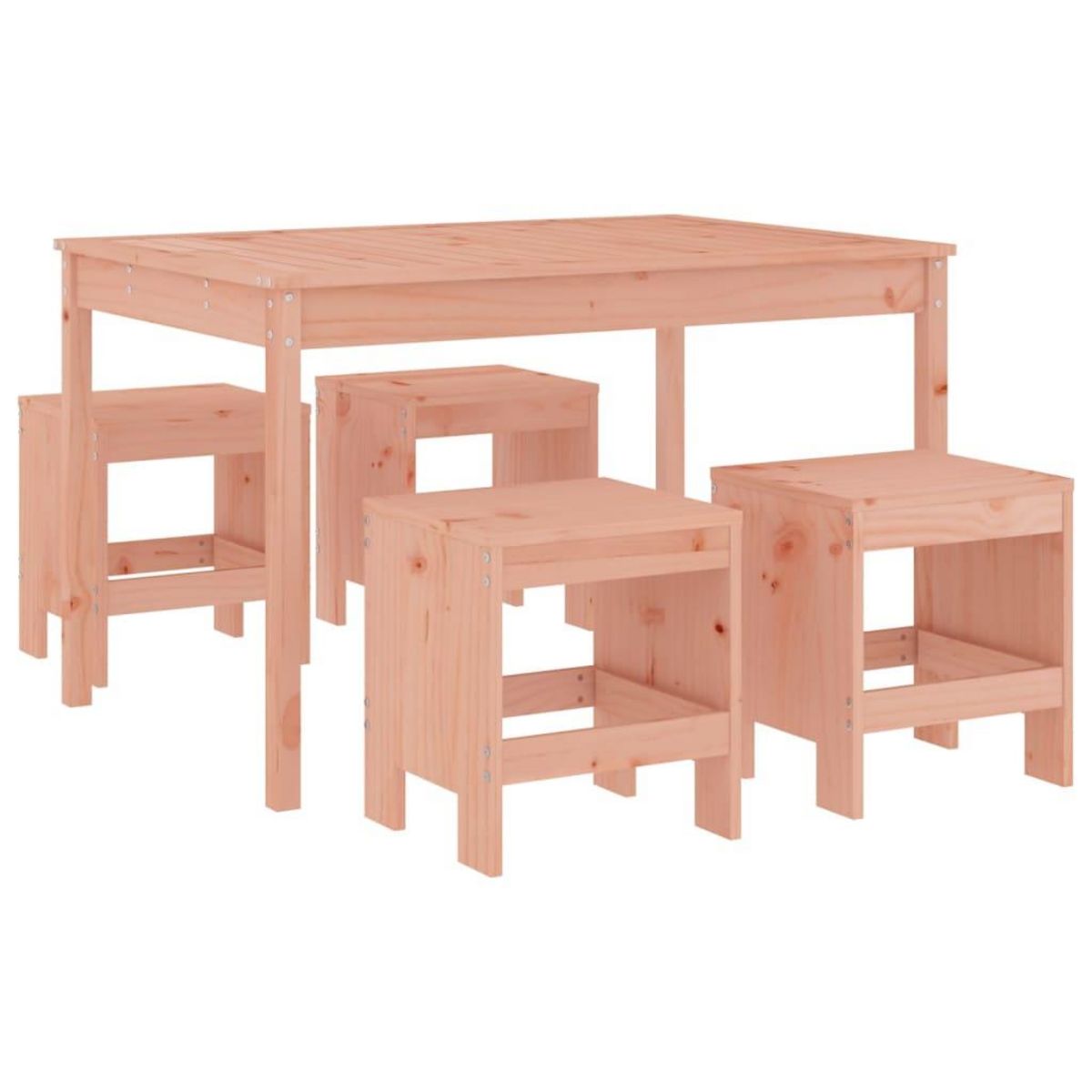 VIDAXL Ensemble a manger de jardin 5pcs bois massif Douglas