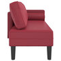 Voir la diapositive 4 : VIDAXL Chaise longue avec coussins rouge bordeaux similicuir