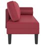 Voir la diapositive 4 : VIDAXL Chaise longue avec coussins rouge bordeaux similicuir