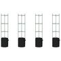 Voir la diapositive 2 : VIDAXL Cages a tomates avec sacs a plantes 4 pcs 154 cm acier et PP