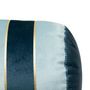 Voir la diapositive 2 : ATMOSPHERA Coussin Déco Rayé en Velours  Nelya  14x40cm Bleu
