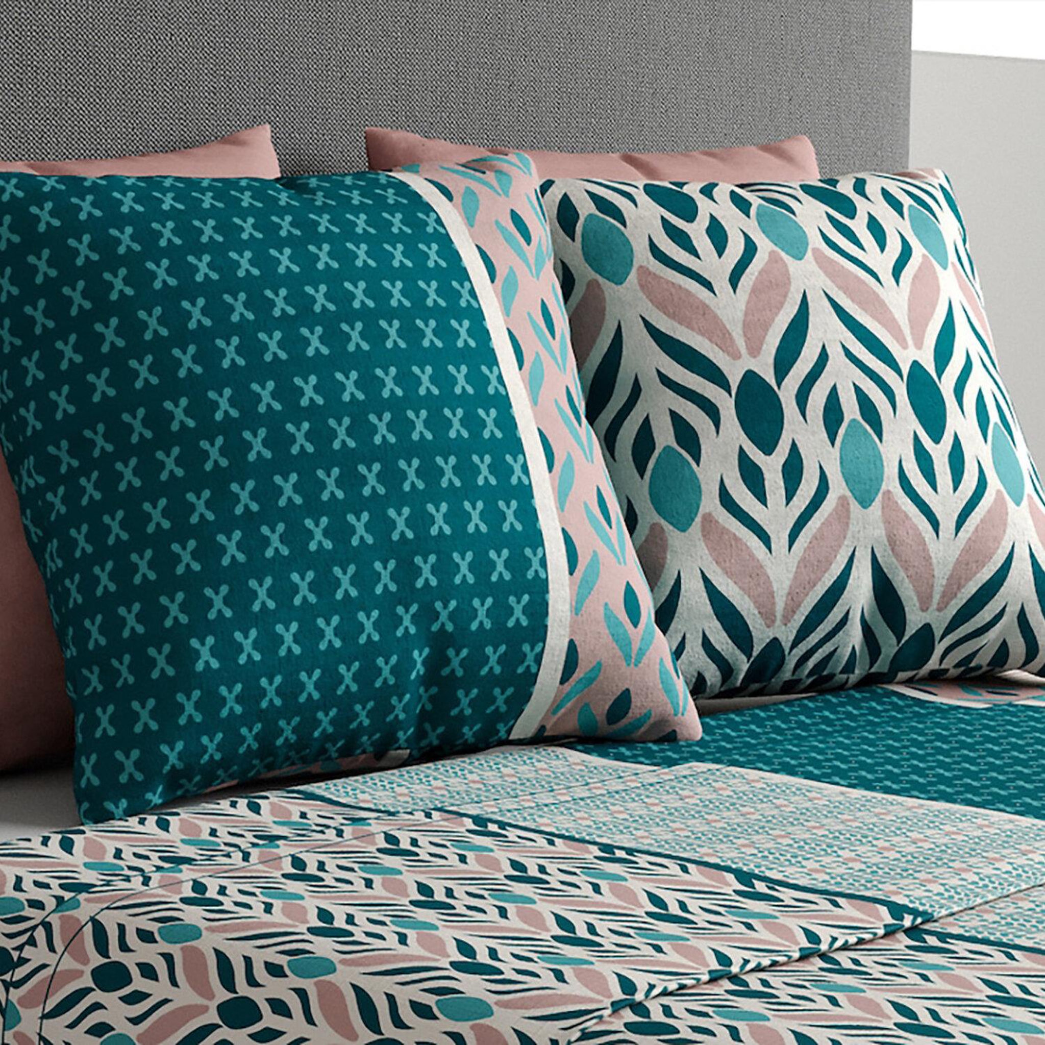 Voir la diapositive 3 : ATELIER DU COTON Parure de drap housse 100% coton 57fils-limbe