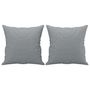 Voir la diapositive 5 : VIDAXL Canape 2 places avec oreillers gris clair 120 cm tissu