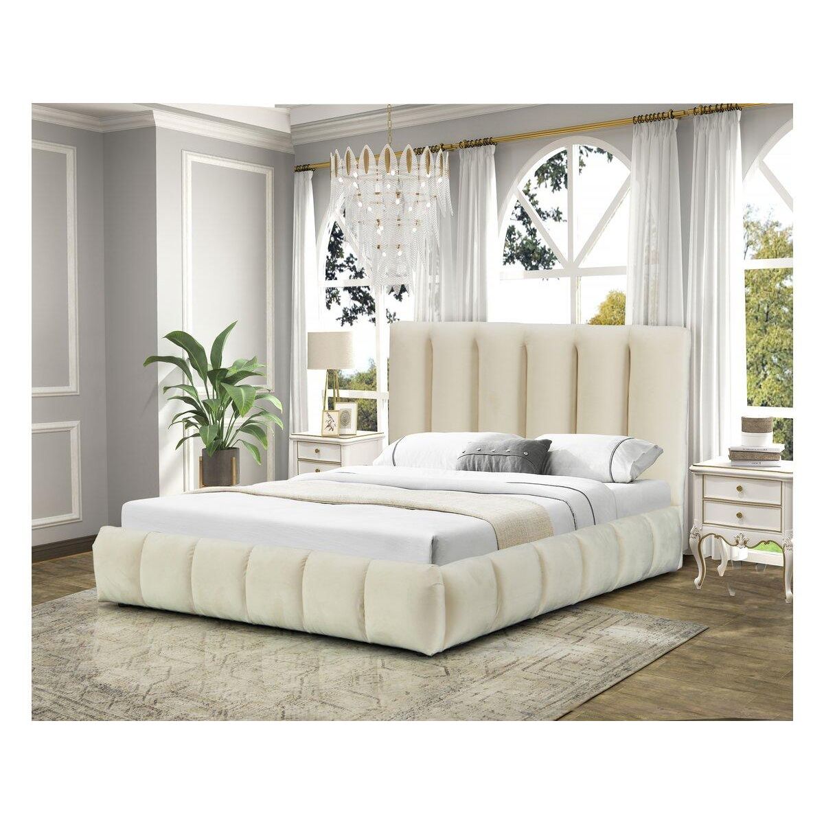 Habitat et Jardin Lit avec coffre  Annie  180 x 200 cm - Beige