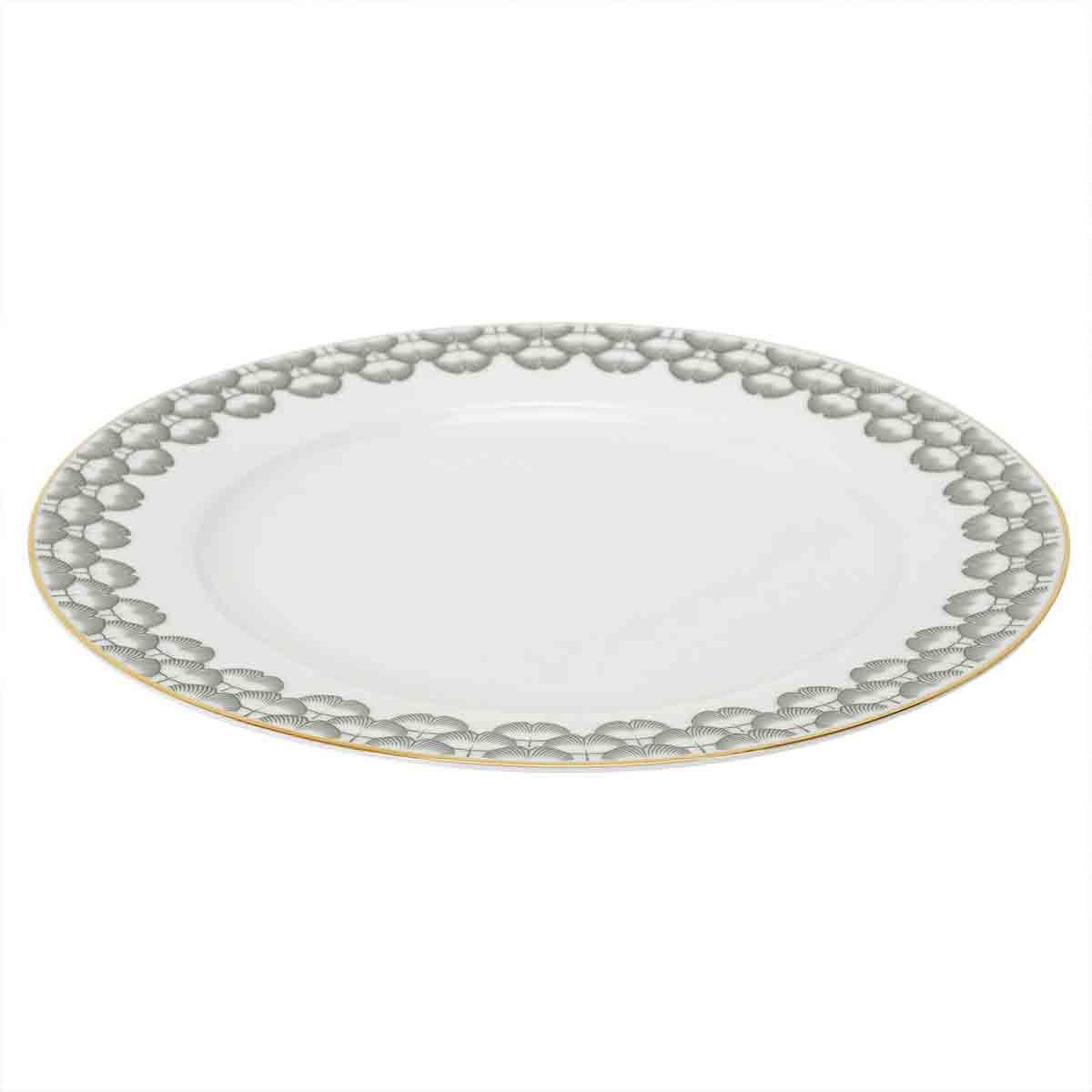 Voir la diapositive 2 : The Home Deco Factory Lot de 6 assiettes plates  ginkolo  26cm blanc