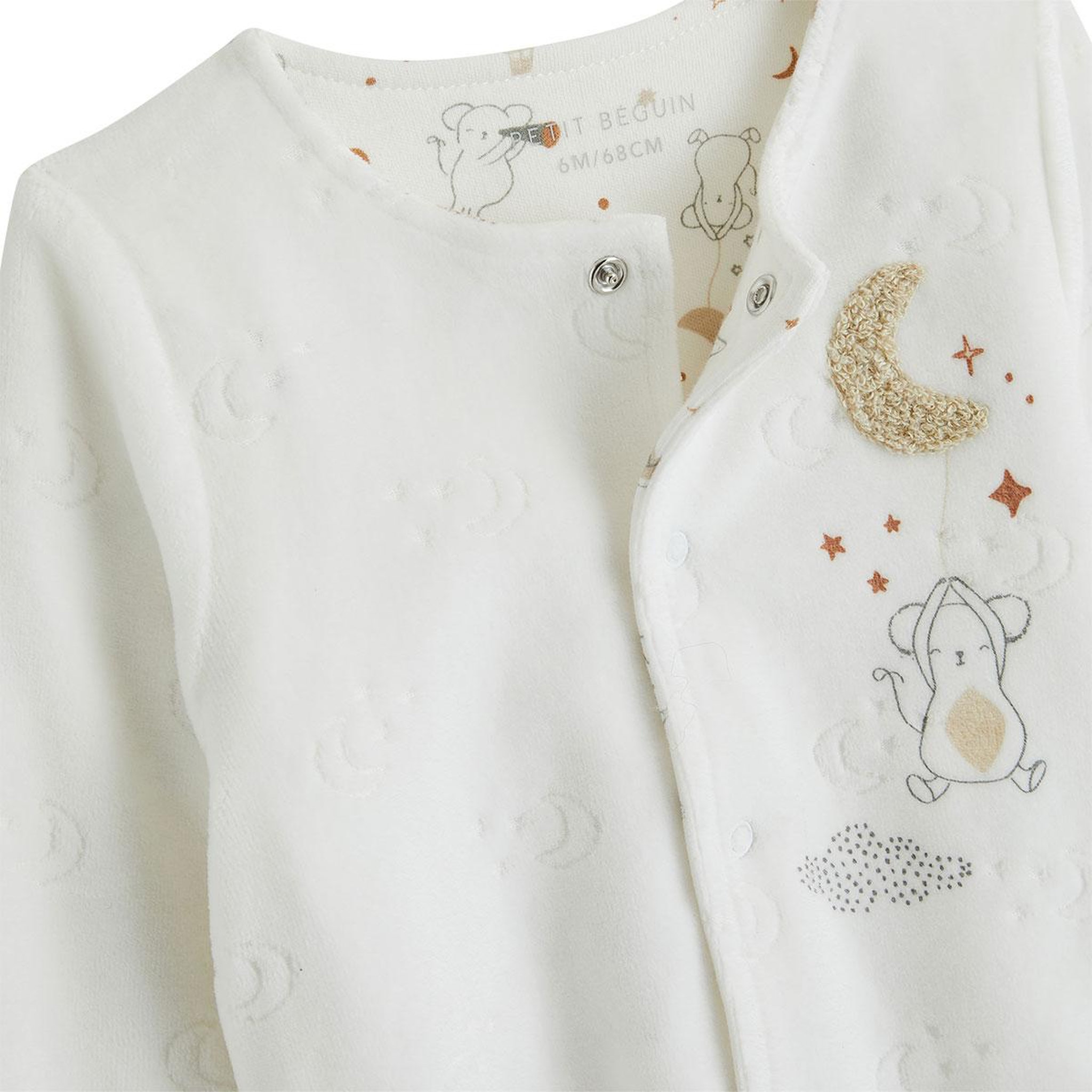 Voir la diapositive 2 : Petit Béguin Ensemble bébé gilet et pantalon en velours eliah