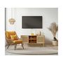 Voir la diapositive 2 : Habitat et Jardin Meuble TV scandinave en cannage  Iguane  - 120 x 30 x 56.5 cm - Marron