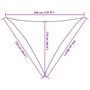 Voir la diapositive 6 : VIDAXL Voile d'ombrage 160 g/m^2 Vert fonce 2,5x2,5x3,5 m PEHD