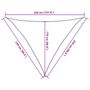 Voir la diapositive 6 : VIDAXL Voile d'ombrage 160 g/m^2 Vert fonce 2,5x2,5x3,5 m PEHD