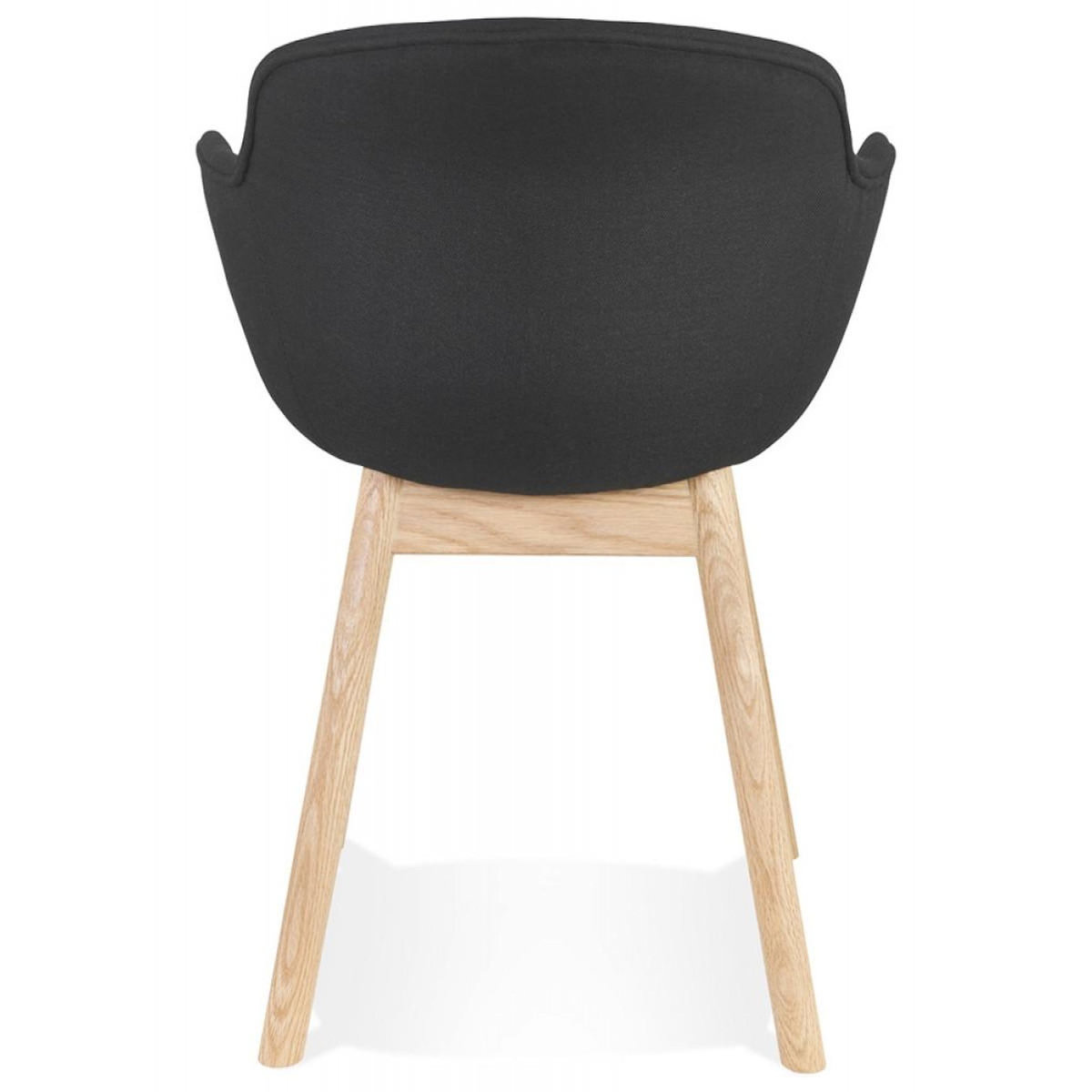 Paris Prix Chaise Design en Tissu  Angie  80cm Noir