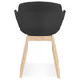 Voir la diapositive 5 : Paris Prix Chaise Design en Tissu  Angie  80cm Noir