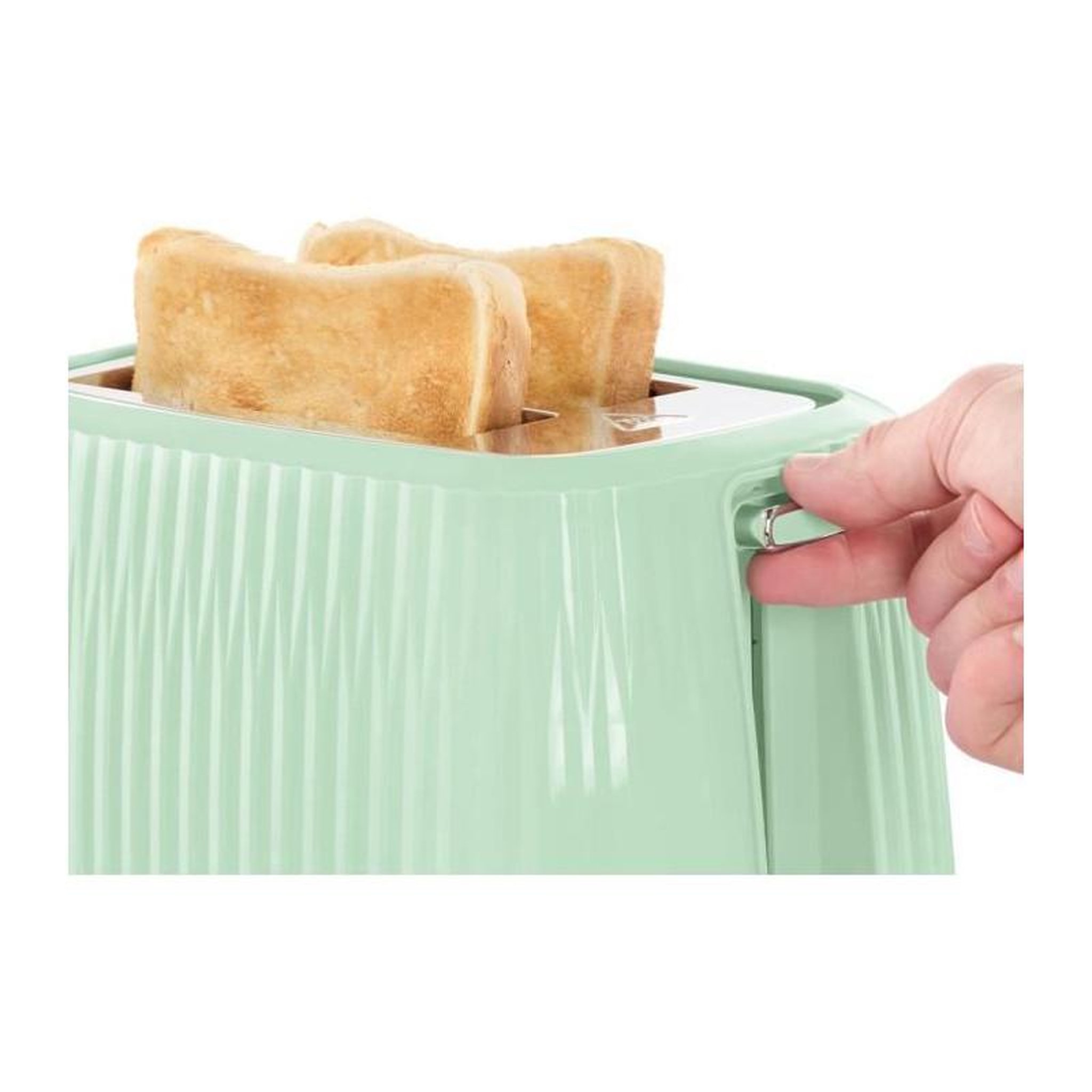 Voir la diapositive 4 : Russell Hobbs Grille-pain - RUSSELL HOBBS - EDEN - 800 W - 2 fentes - Pistachio