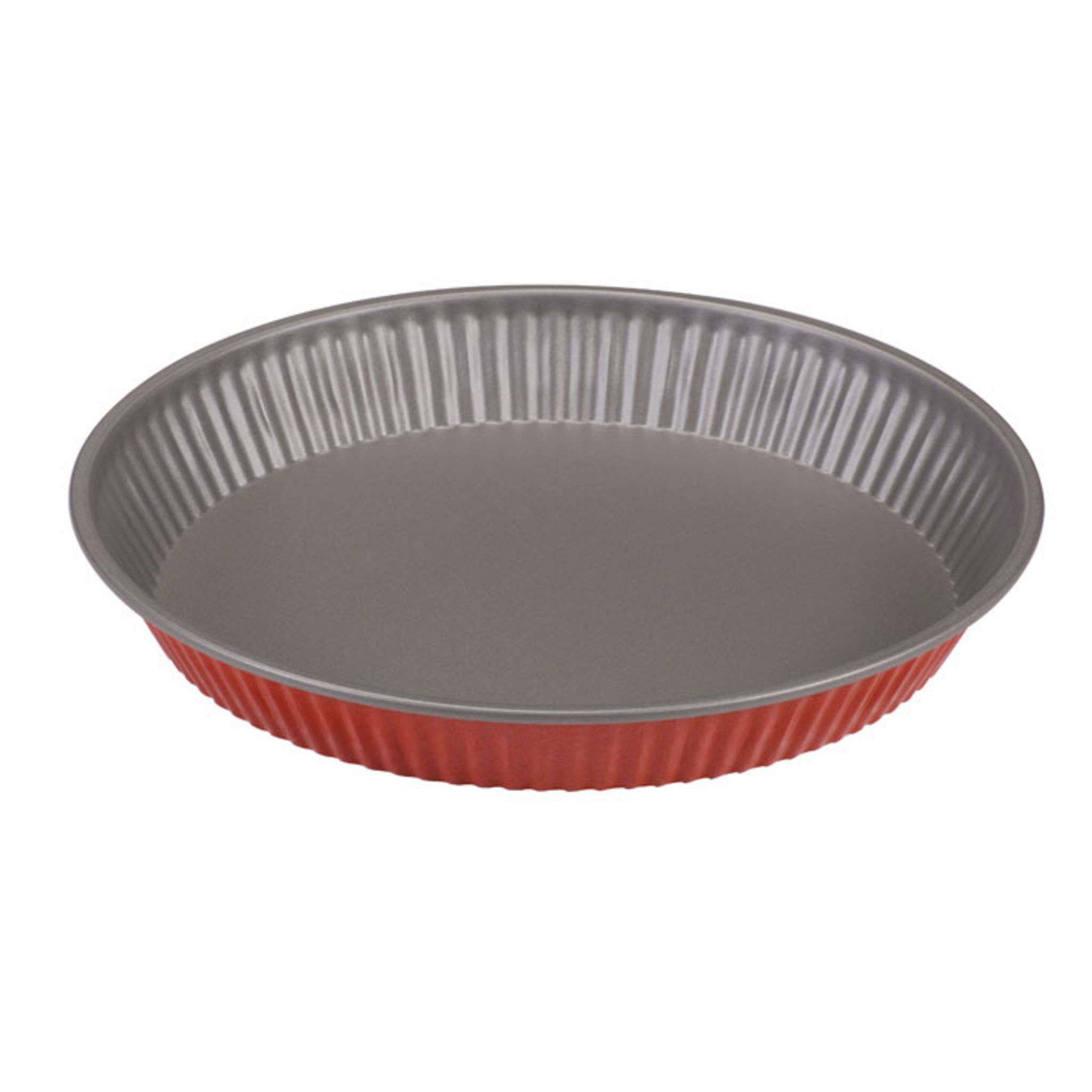 Ancienne tarte à tarte quiche fonte émaillée Cousances FRANCE #26 ronde