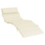Voir la diapositive 2 : VIDAXL Coussin de chaise longue creme 180x60x3 cm tissu oxford