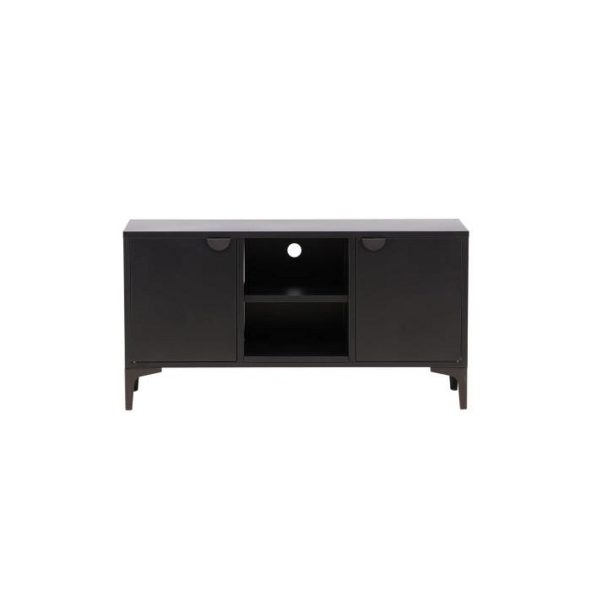 Paris Prix Meuble TV 2 Portes  Piring  120cm Noir