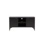 Voir la diapositive 2 : Paris Prix Meuble TV 2 Portes  Piring  120cm Noir