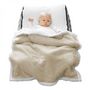 Voir la diapositive 3 : Monsieur Bébé Couverture, plaid polaire pour enfant 75 x 100 cm en flanelle et sherpa ultra doux