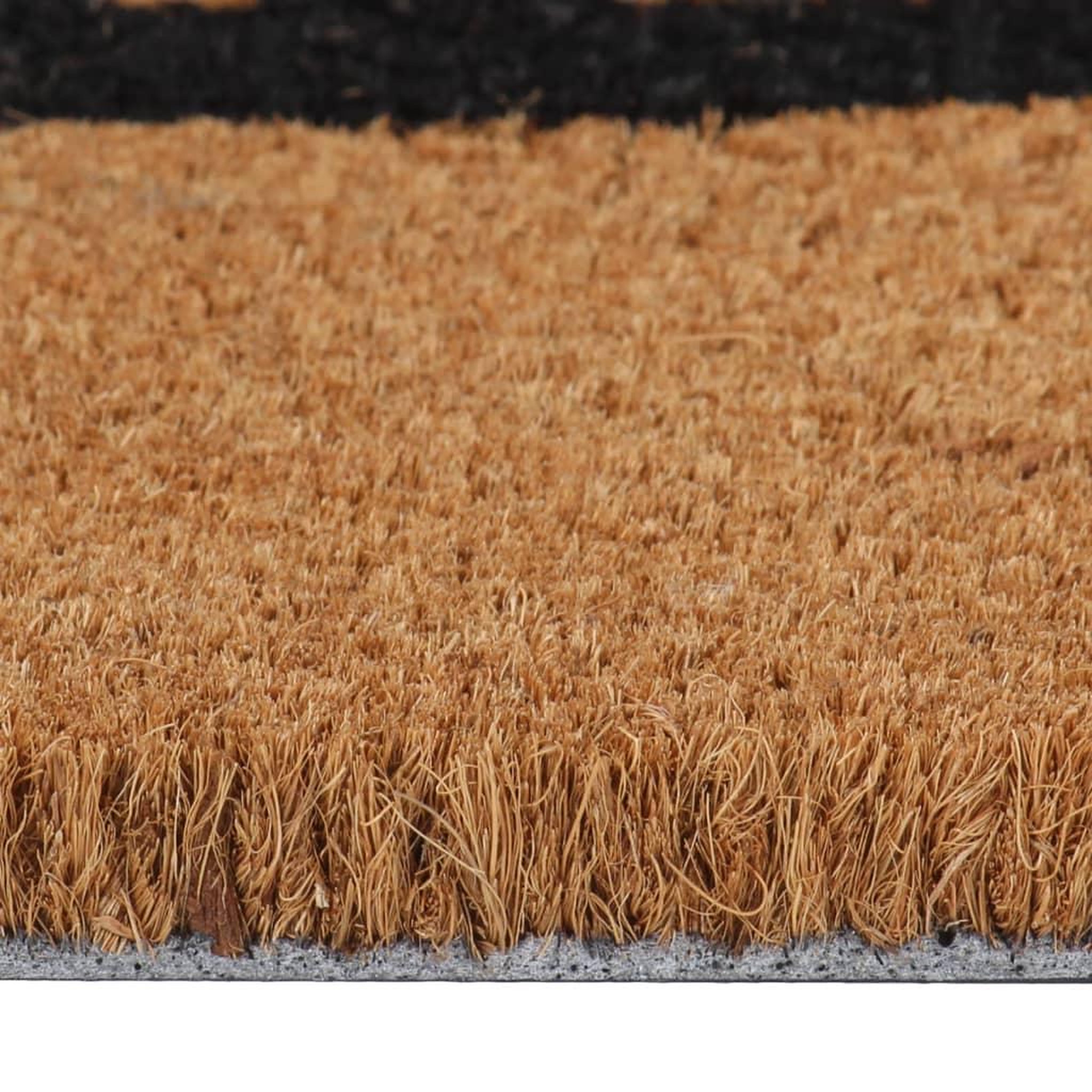 Voir la diapositive 4 : VIDAXL Tapis de porte naturel 45x75 cm fibre de coco touffete