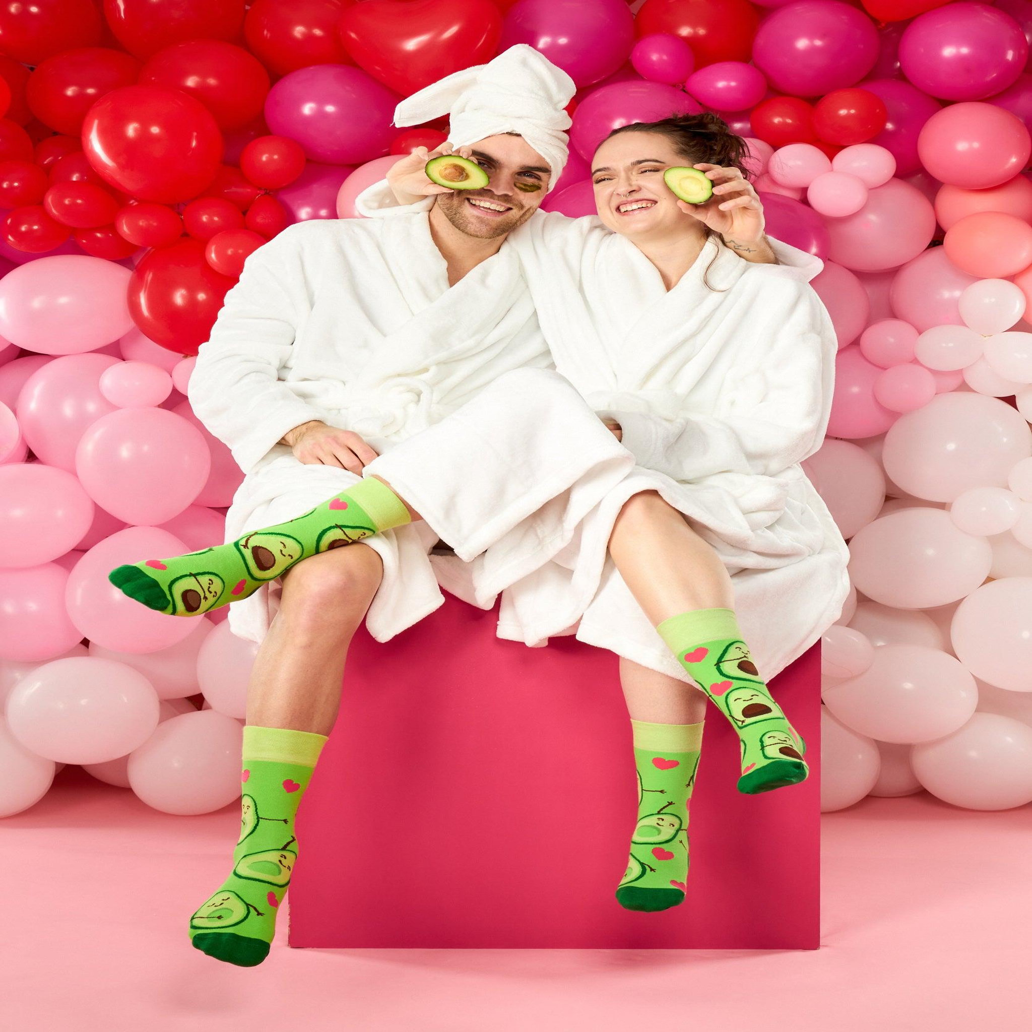 Voir la diapositive 4 : DEDOLES Chaussettes amour des avocats