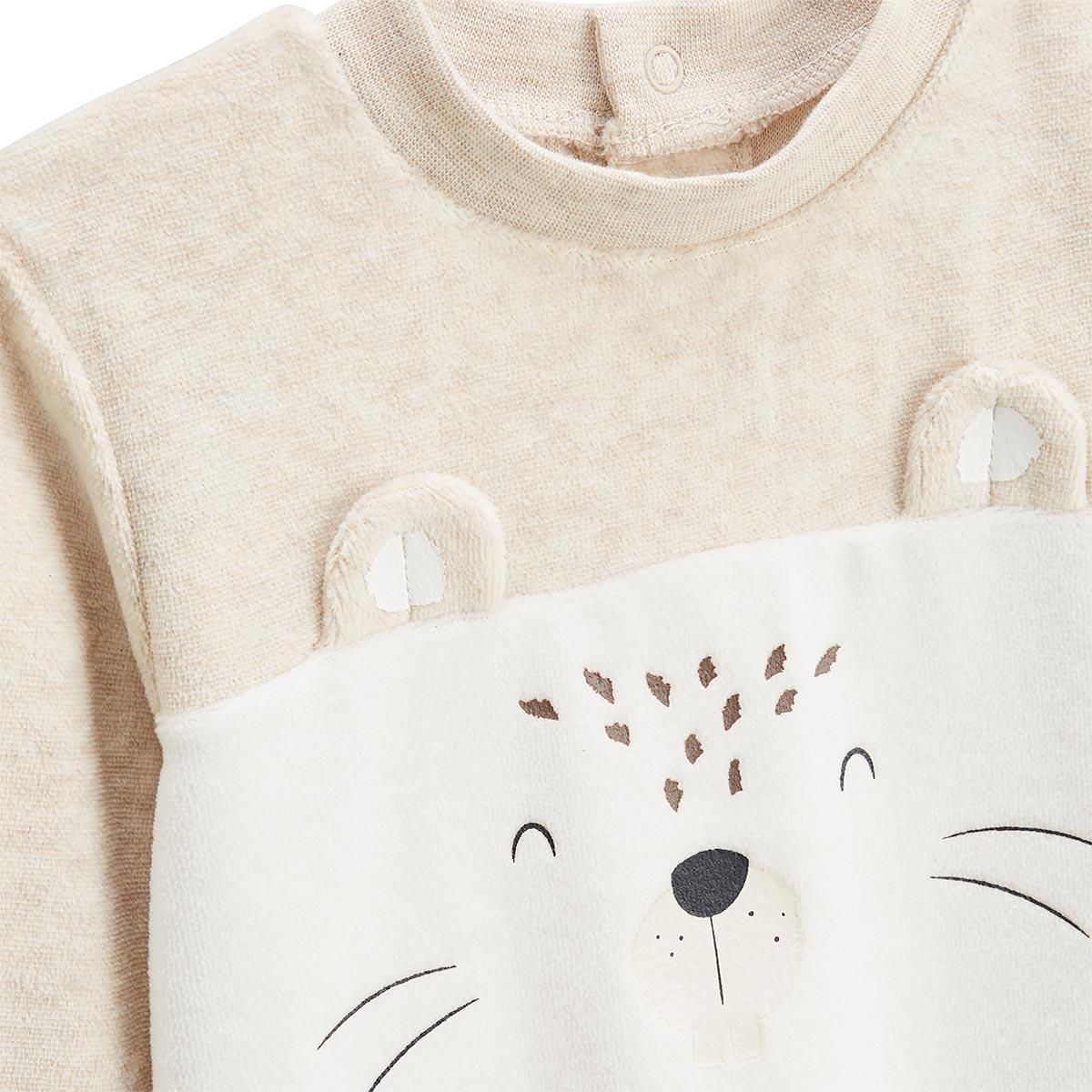 Petit Béguin Lot de 2 pyjamas enfant 2 pièces en velours Cracotte