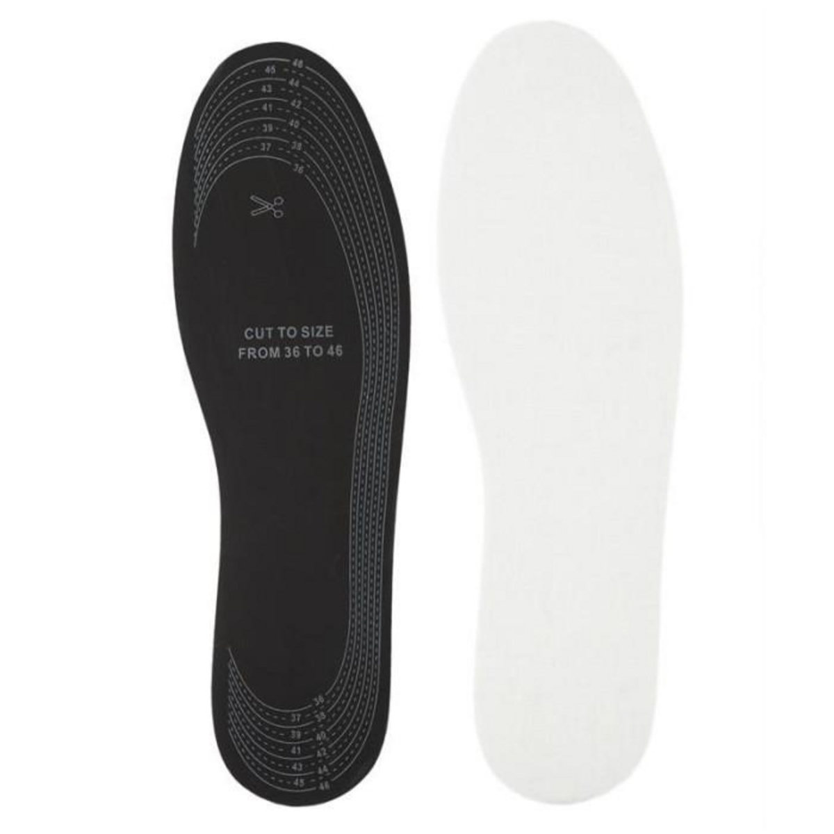 Paris Prix Semelle à Découper  Coton  Taille 36-46cm Noir & Blanc