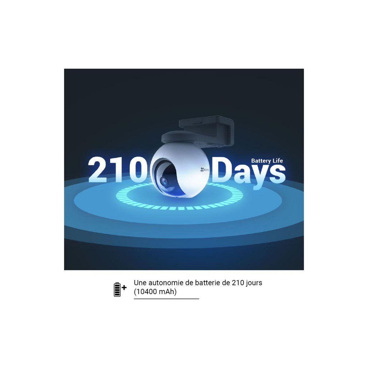 EZVIZ Caméra de surveillance 2 HB8 2K+ type C