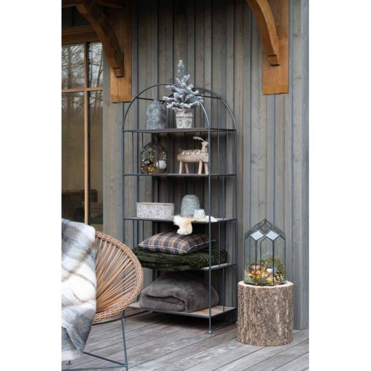 Paris Prix Terrarium en Verre Vintage  Brisla  38cm Noir