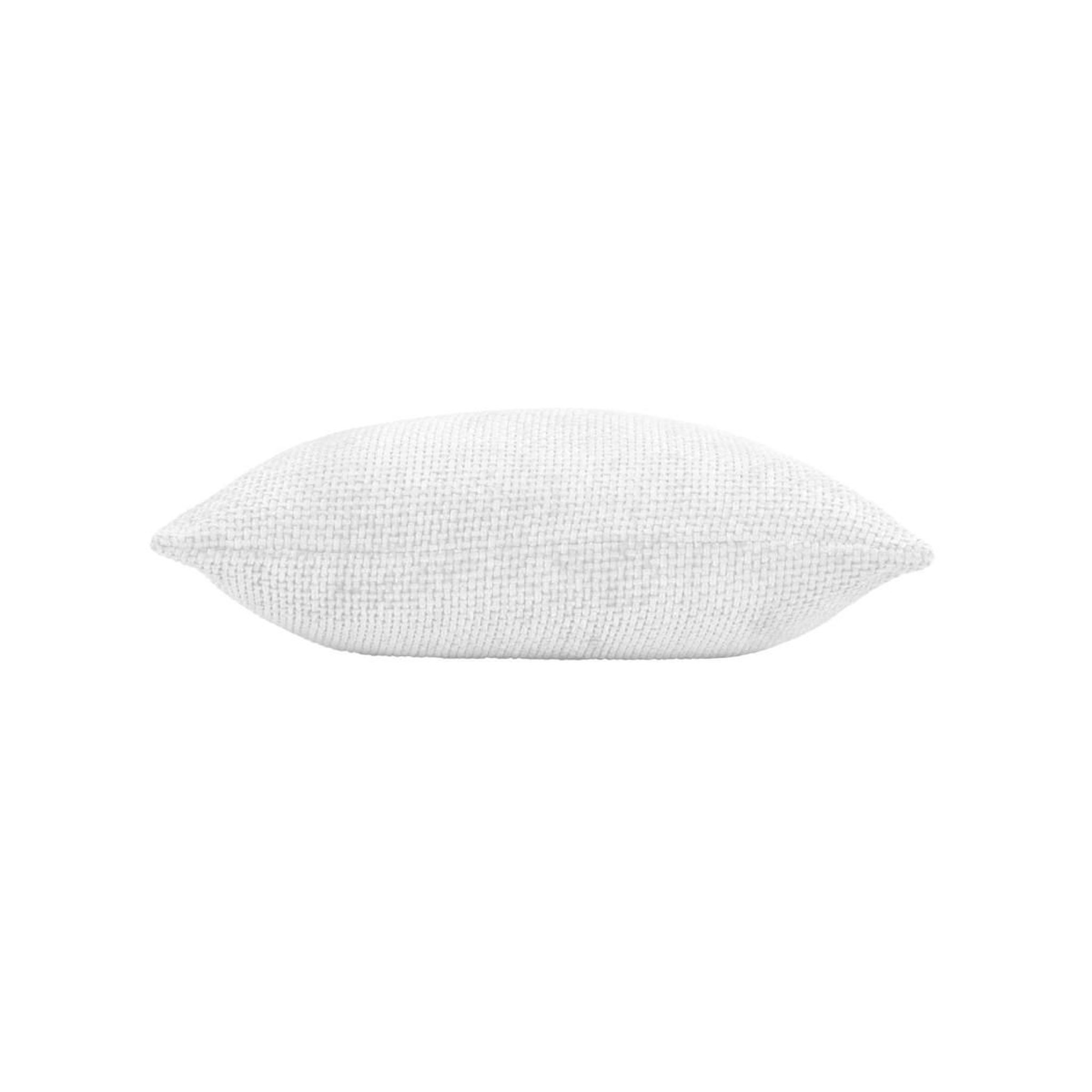 Voir la diapositive 3 : Douceur d'Intérieur Coussin déco en velours chenillé  leo  45x45cm blanc