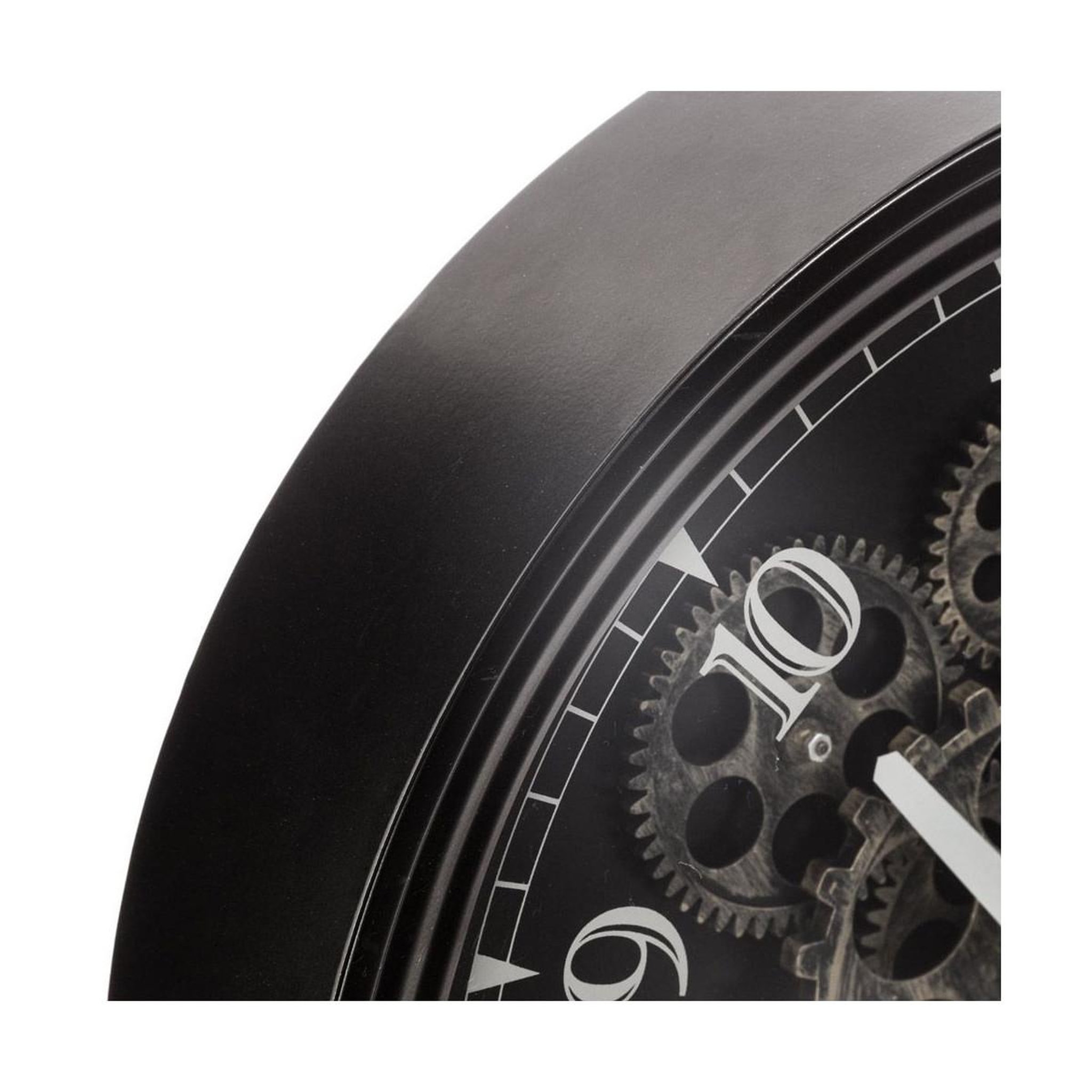 Voir la diapositive 2 : ATMOSPHERA Pendule Vintage en Métal  Luxe  37cm Noir
