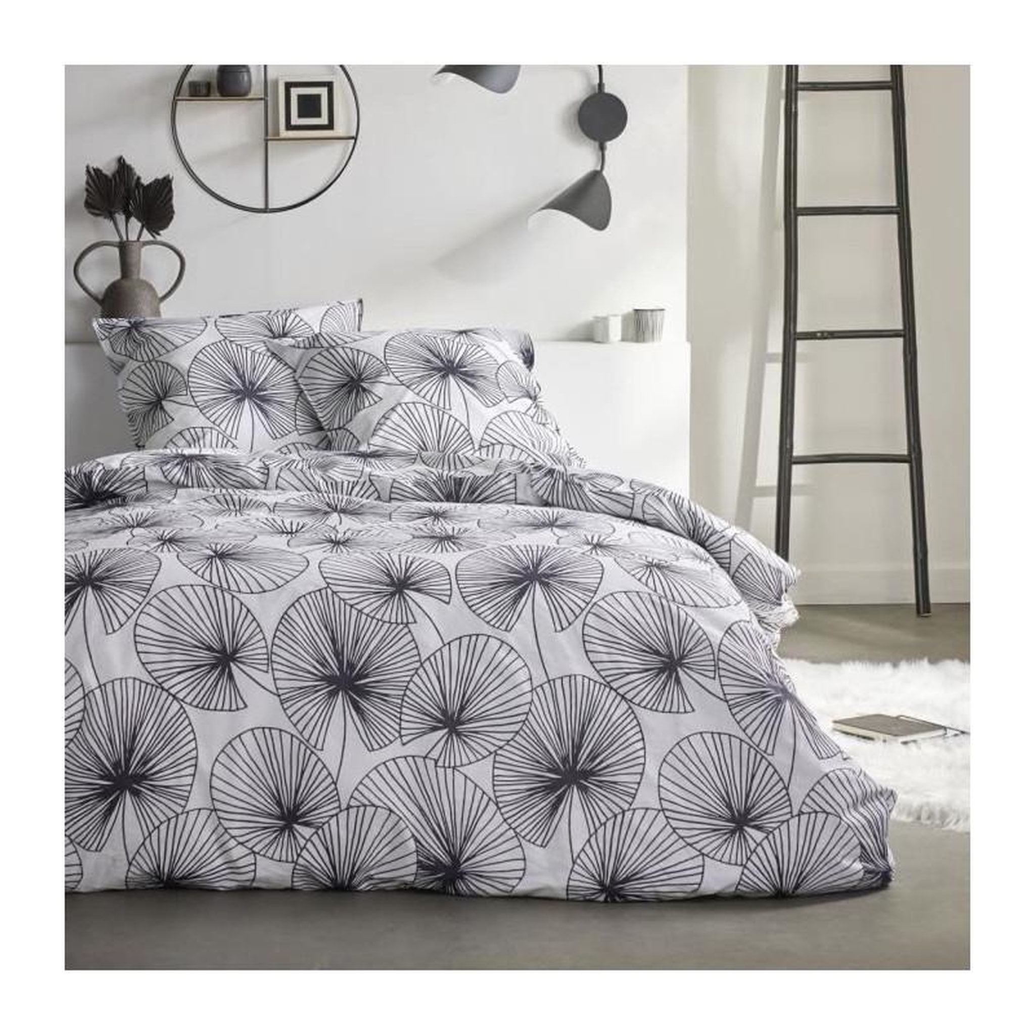 Today Parure de couette - TODAY - Sunshine 0.14 - 240x260cm - 2 personnes - Imprimée - Coton 57 fils