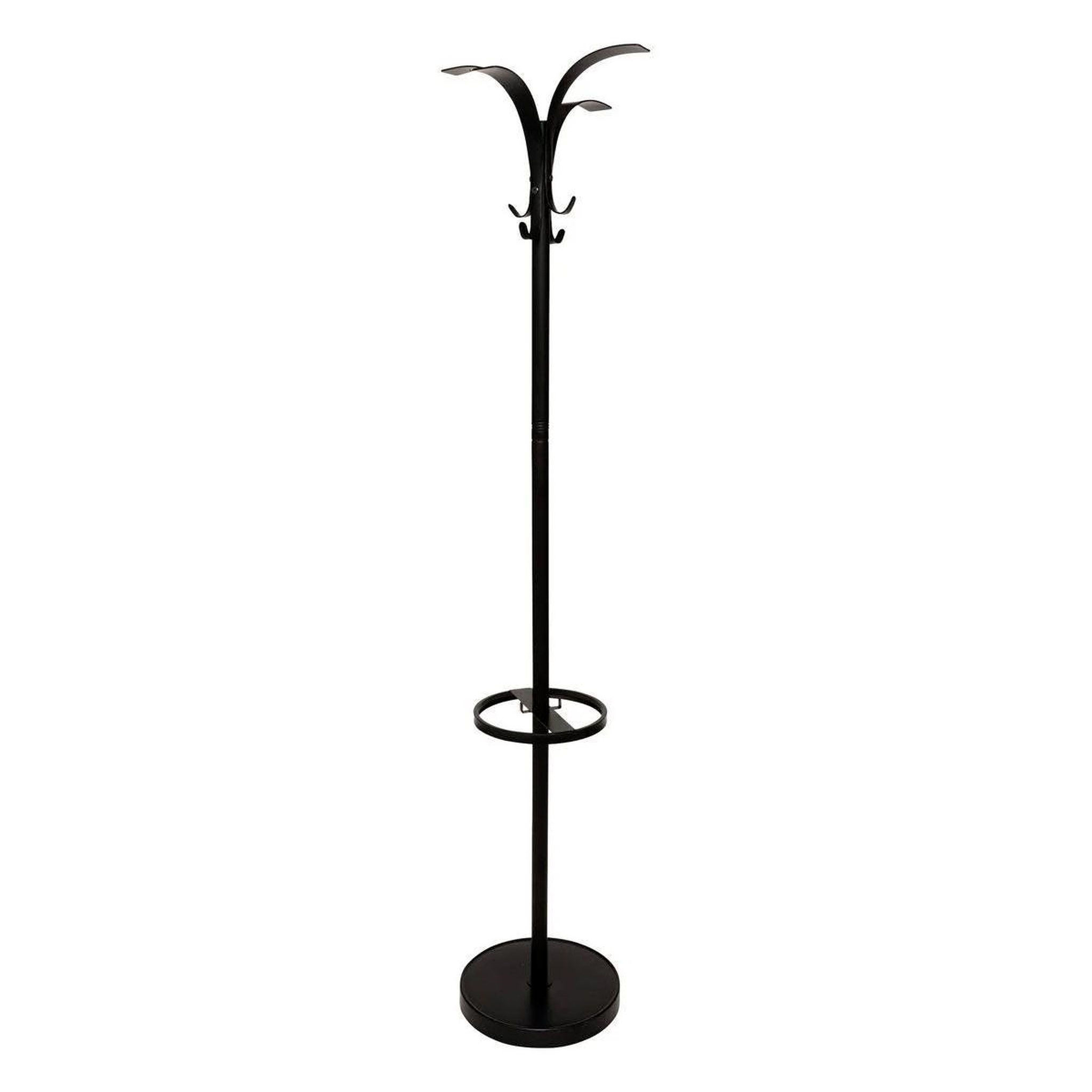 FIVE Porte-manteau 8 tiges en métal  hélix  175cm noir