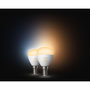 Voir la diapositive 5 : Philips Ampoule LED connectée HUE White Ambiance E14 Luster 5.1W x2