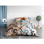 ATELIER DU COTON Parure housse de couette coton 57fils, igor. Coloris disponibles : Blanc