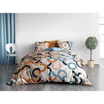 ATELIER DU COTON Parure housse de couette coton 57fils, igor. Coloris disponibles : Blanc