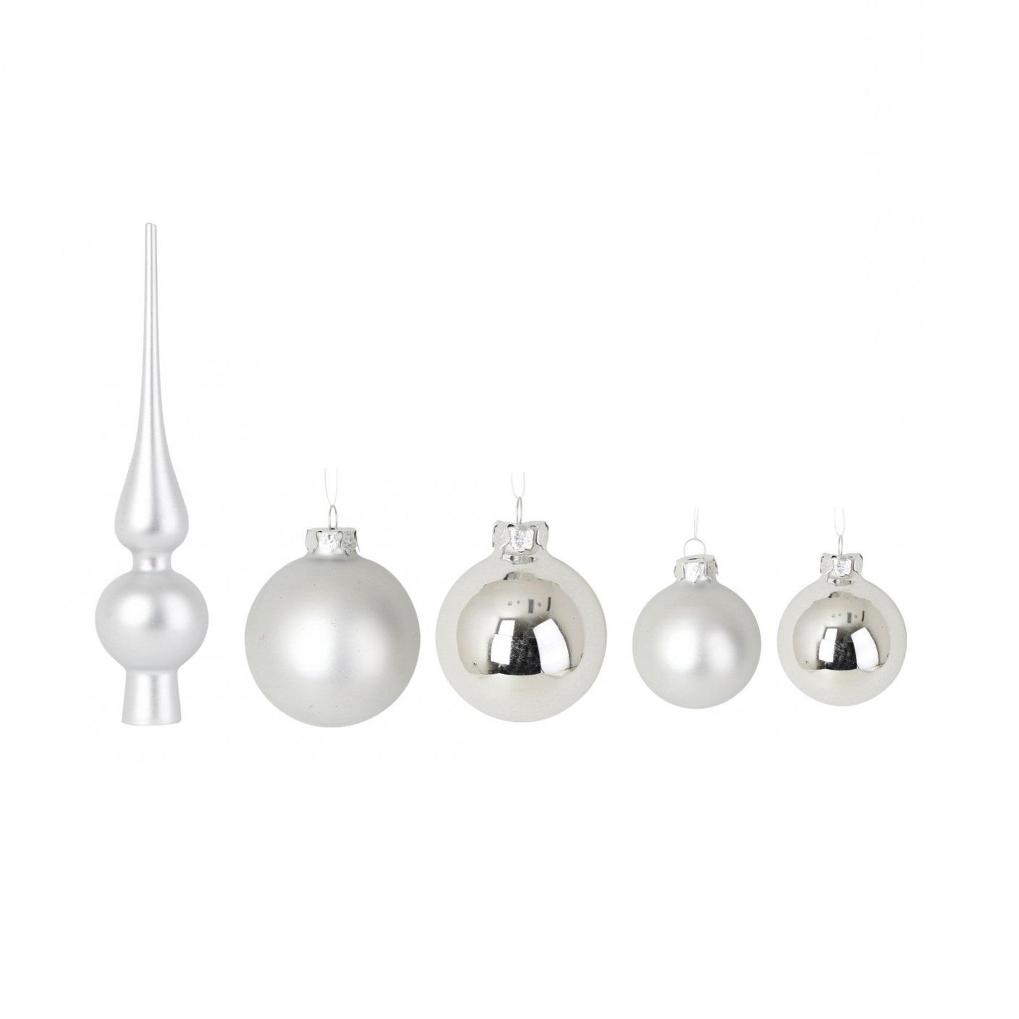 Voir la diapositive 1 : Eden Kit de 19 boules de noel design et moderne