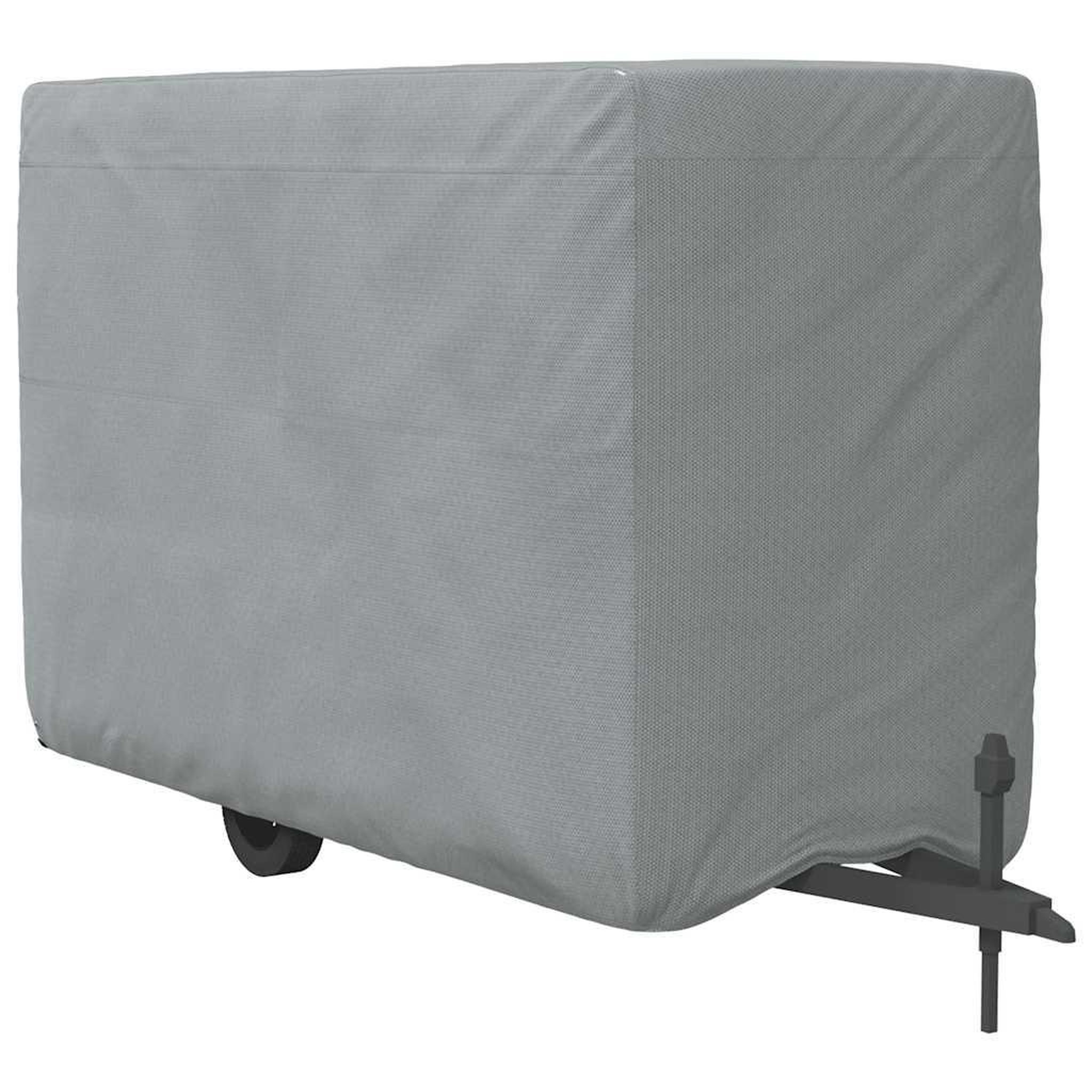 Voir la diapositive 2 : VIDAXL Housse de remorque chevaux gris 376x168x240 cm tissu non tisse
