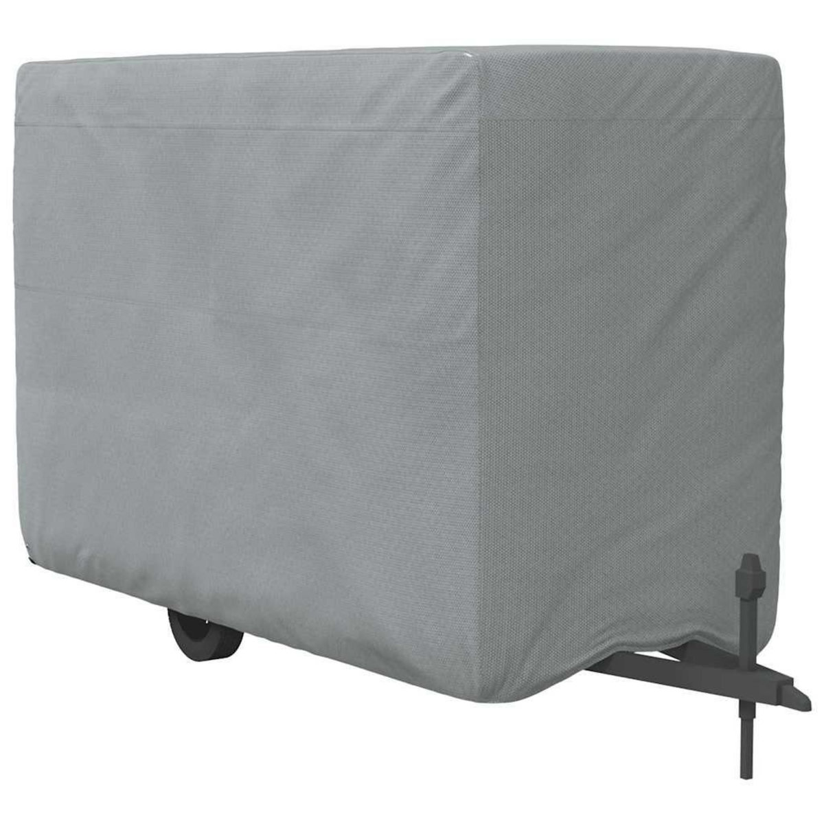 VIDAXL Housse de remorque chevaux gris 376x168x240 cm tissu non tisse