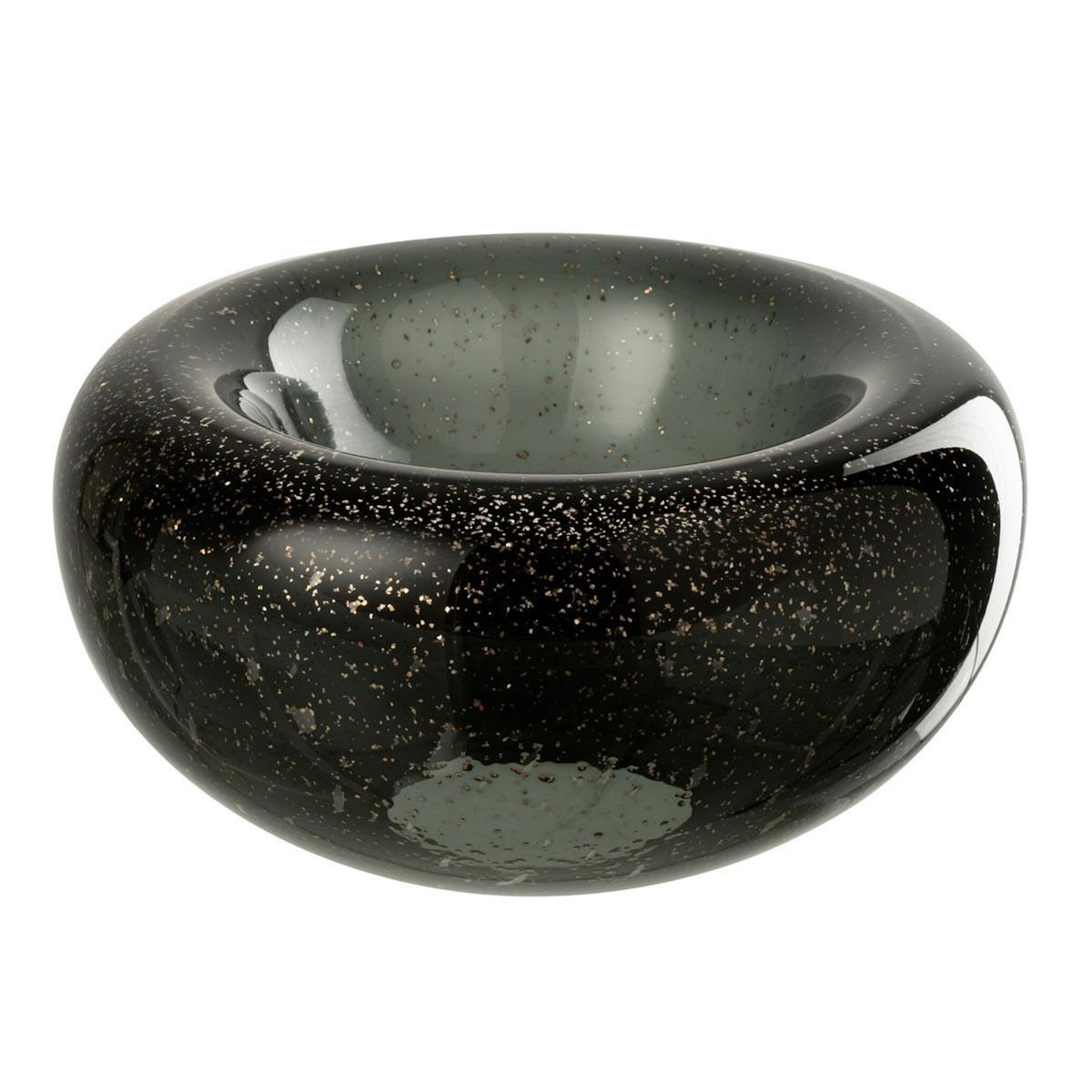 Paris Prix Coupelle Déco en Verre  Carol  26cm Noir