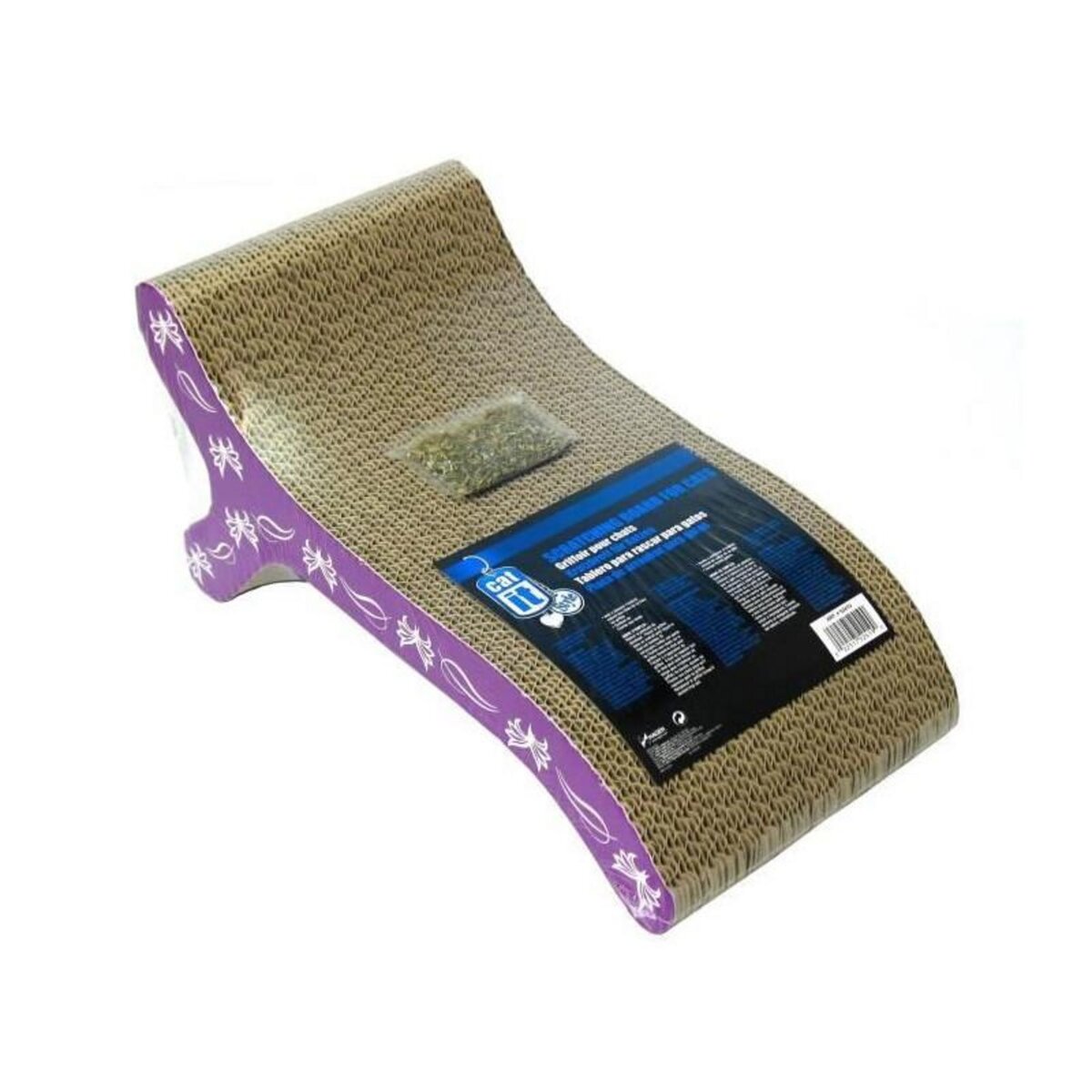 Cat'it Griffoir carton ondulé 46x22x20 cm violet