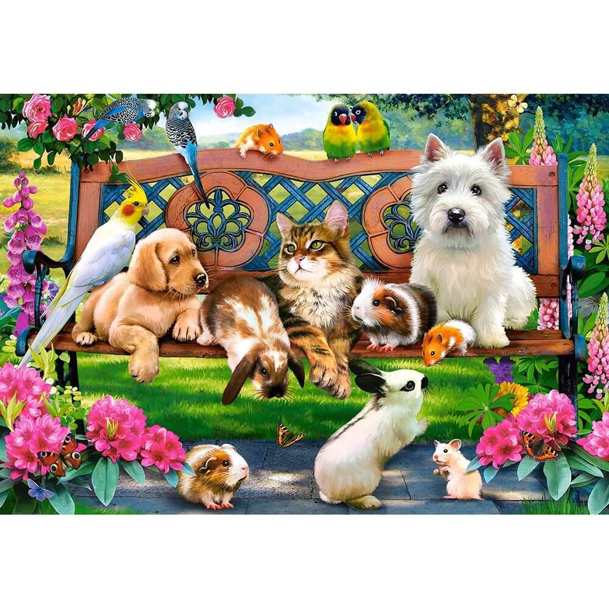 Castorland Puzzle 1000 pièces : les animaux au parc
