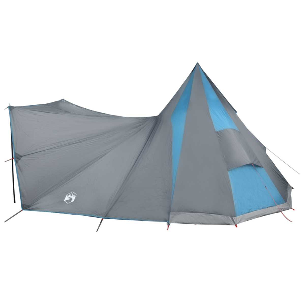 VIDAXL Tente Familiale Tipi Bleue 12 Personnes Imperméable