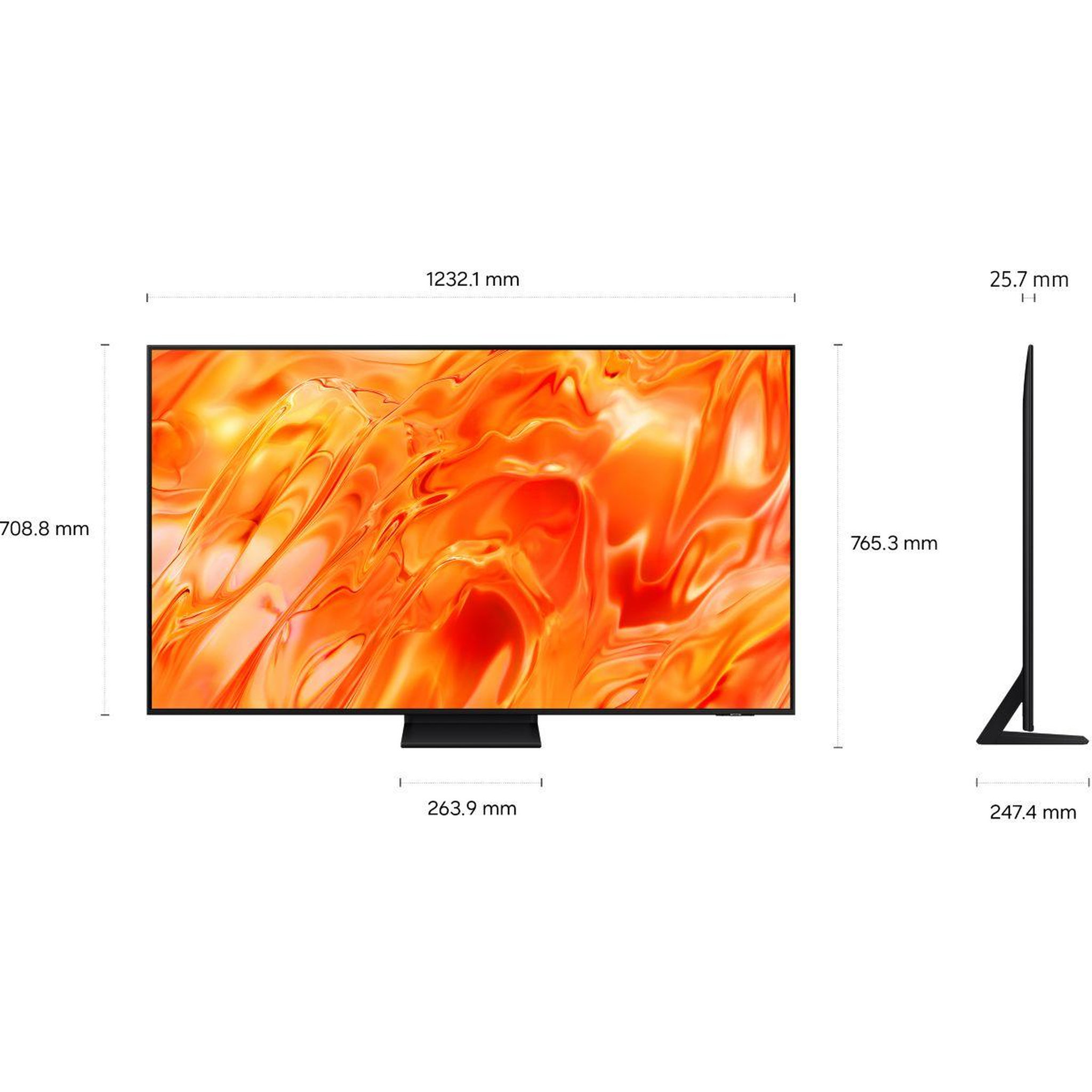 Voir la diapositive 2 : Samsung Tv mini led tq55qn74h (2026) 55  (138 cm) 4k - smart tv, neoqled (contrastes intenses)