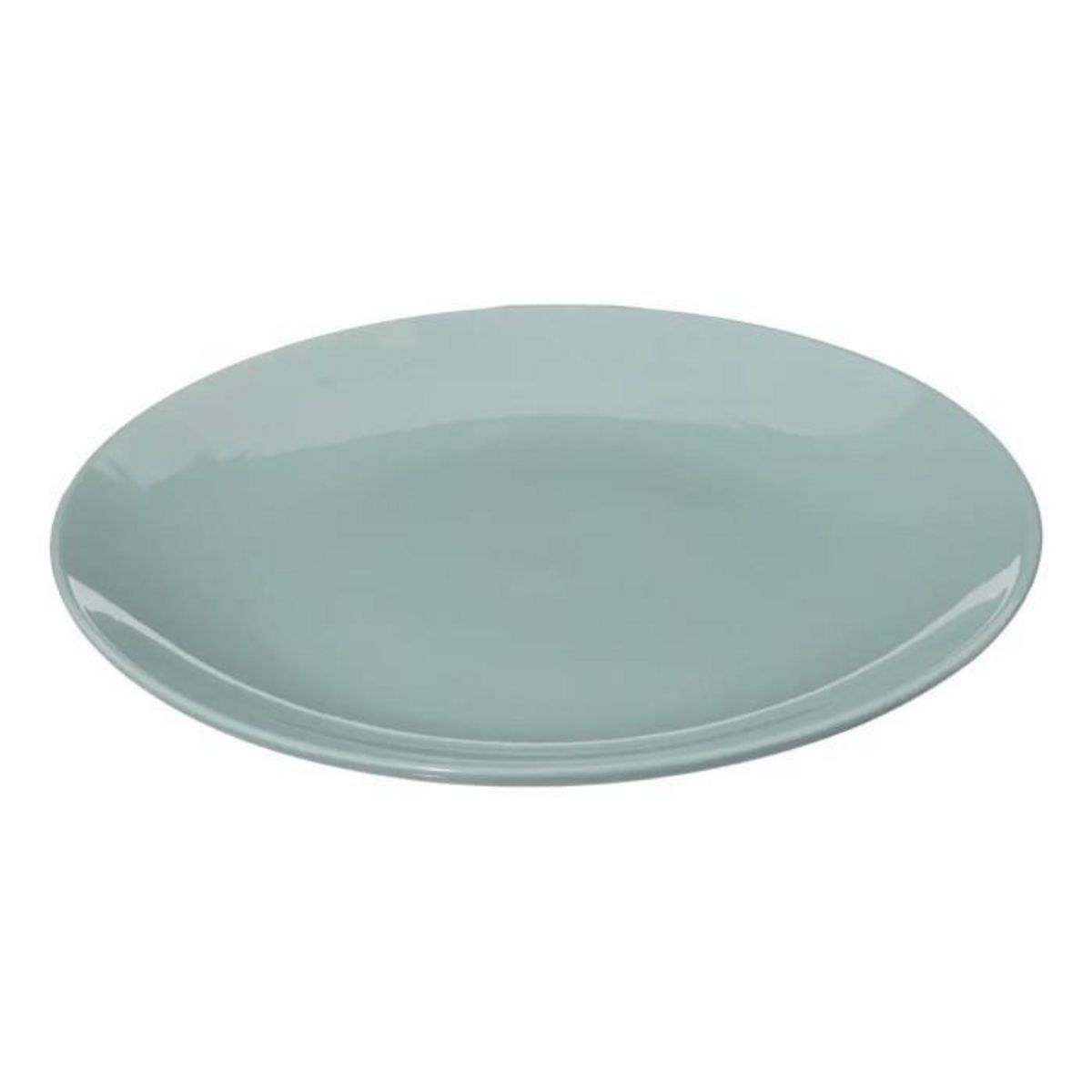 SECRET DE GOURMET Lot de 6 Assiettes Plates  Colorama  26cm Vert Menthe